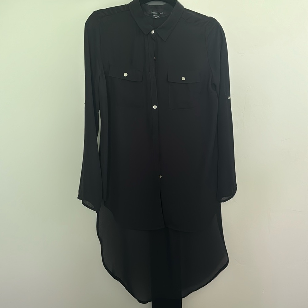 Button-up Blouse Dress